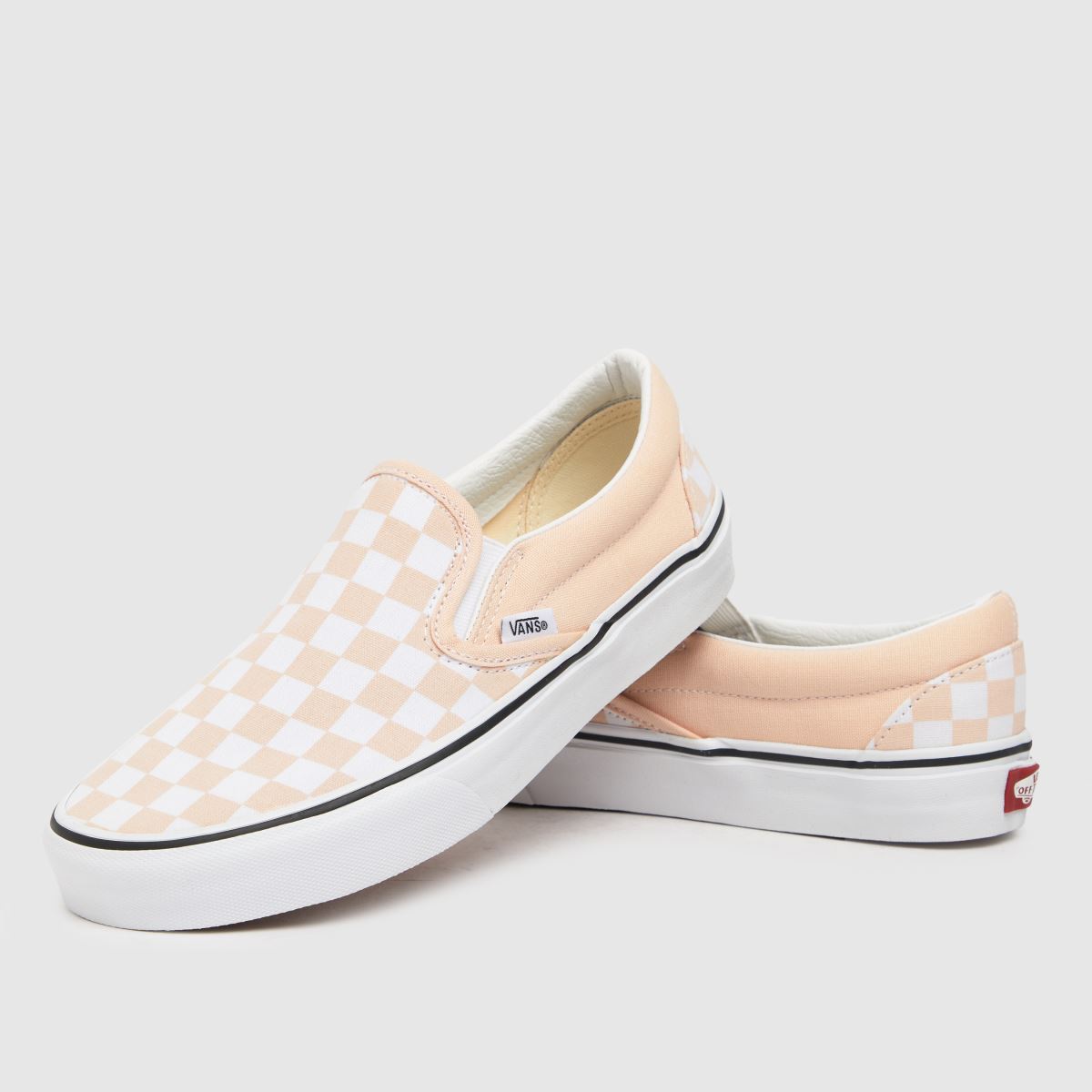 Apricot vans clearance checkerboard