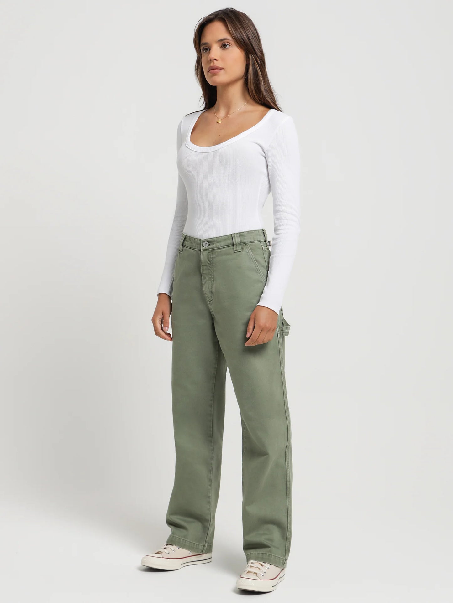 ABRAND // A Slouch Jean Carpenter FADED ARMY