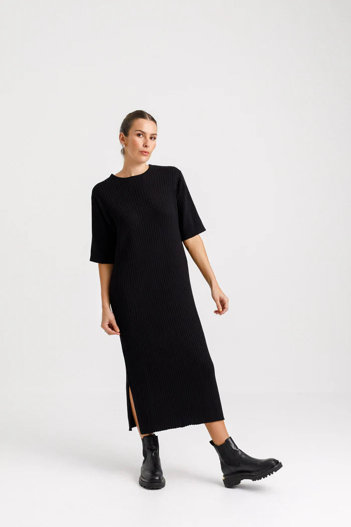 THING THING // Sienna Knit Dress BLACK