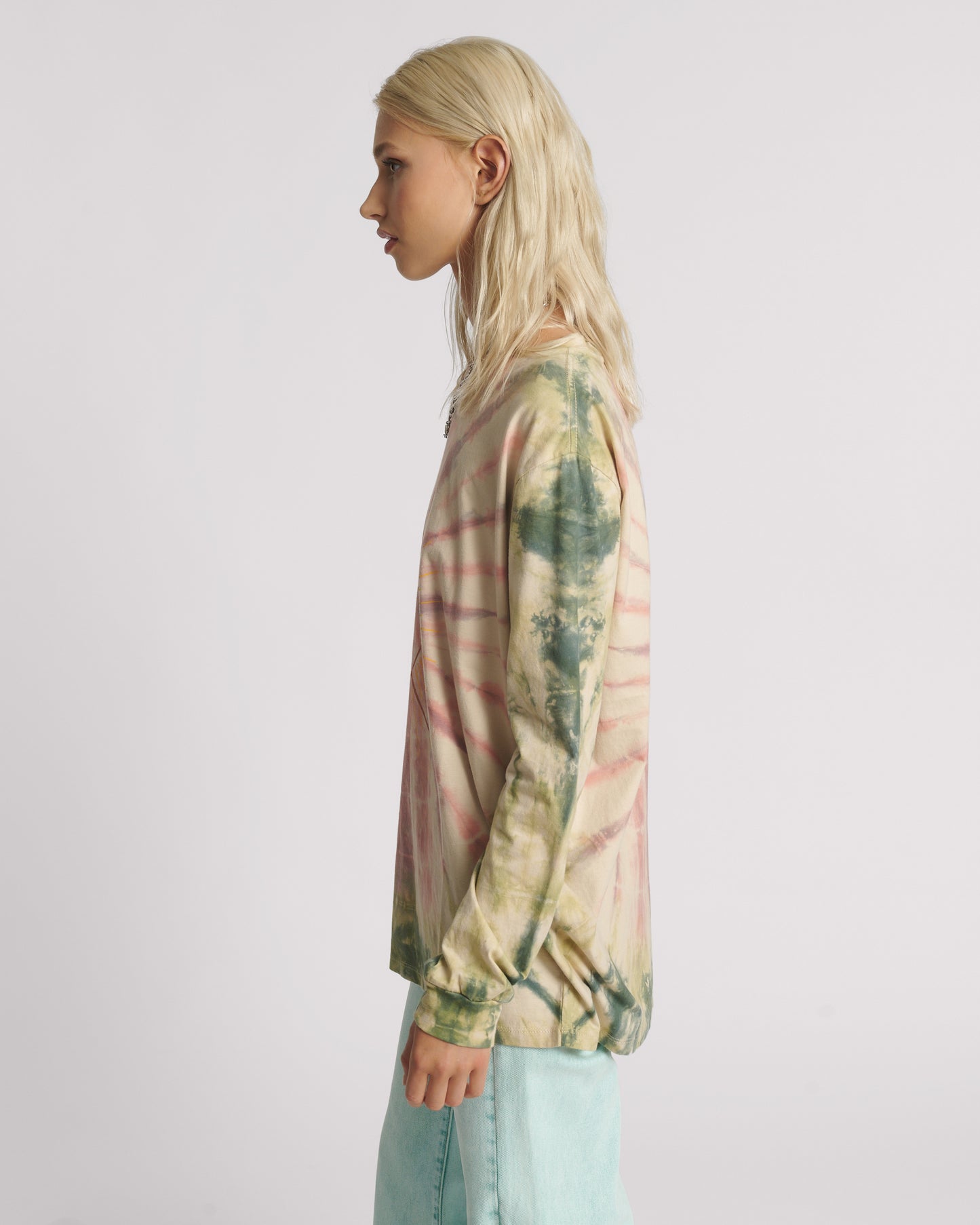 ONE TEASPOON // Heart O Steel Tie Dye Longsleeve Tee MULTI