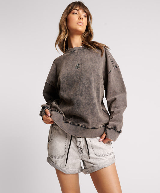 ONE TEASPOON // Bower Bird Sweater CHARCOAL