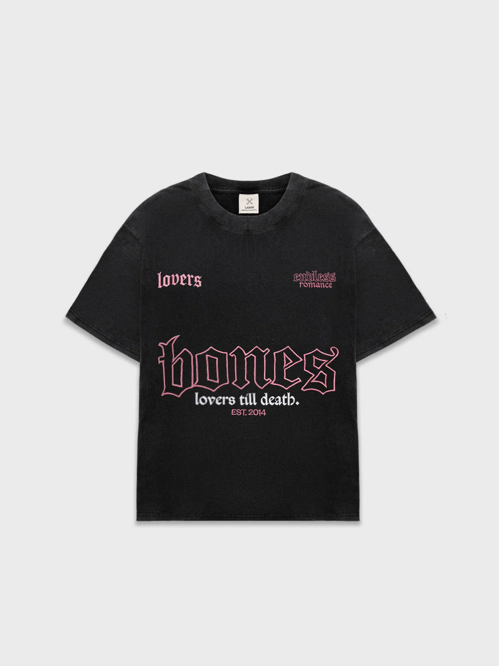 BILLY BONES // The Endless Tee VINTAGE BLACK/PINK