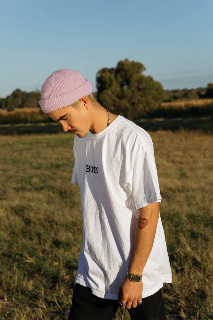 BILLY BONES // Bones Docker Knit Beanie PURPLE