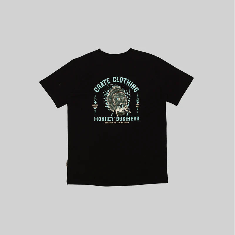 CRATE // Monkey Business Tee BLACK GLOW