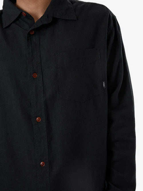 THRILLS // Minimal Thrills Oversize LS Shirt BLACK