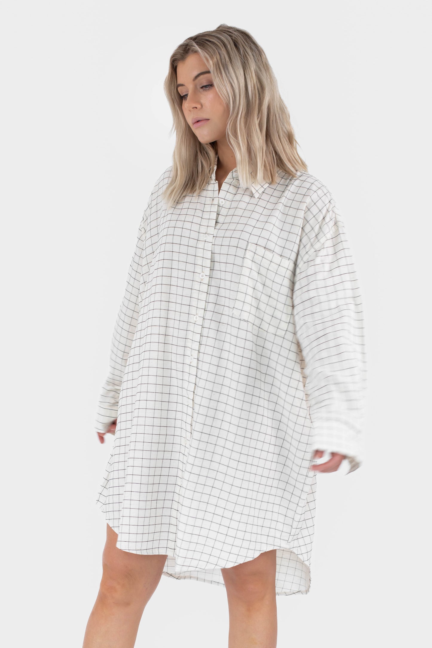 BEIGED // The Everyday Shirt Dress GRID