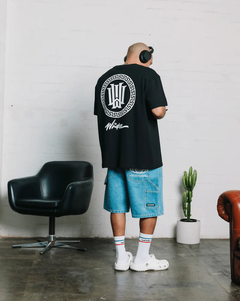 WNDRR // Apollo Box Fit Tee BLACK