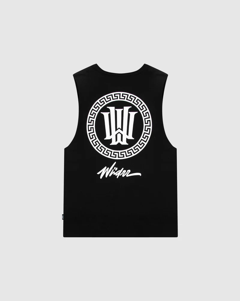 WNDRR // Apollo Muscle Top BLACK