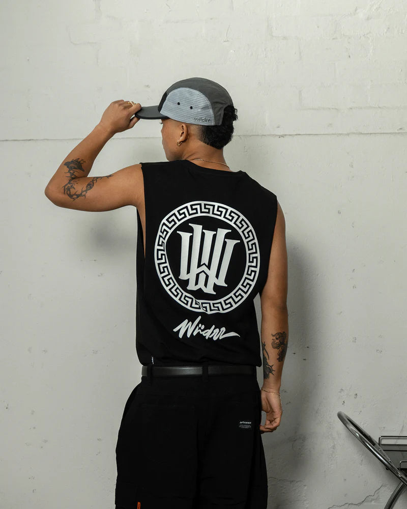 WNDRR // Apollo Muscle Top BLACK