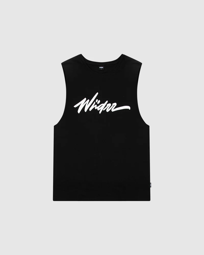 WNDRR // Apollo Muscle Top BLACK