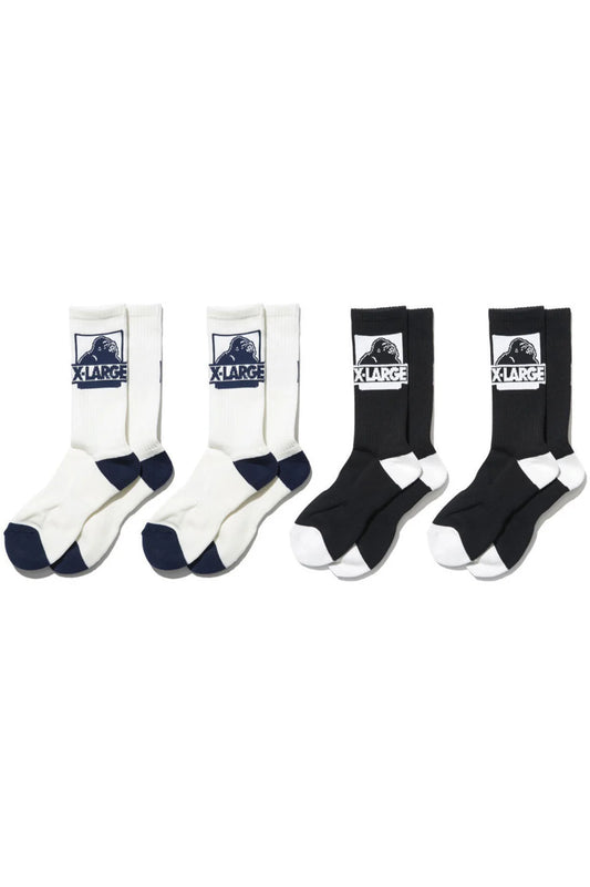 XLARGE // Classic OG Socks 4pck ASSORTED