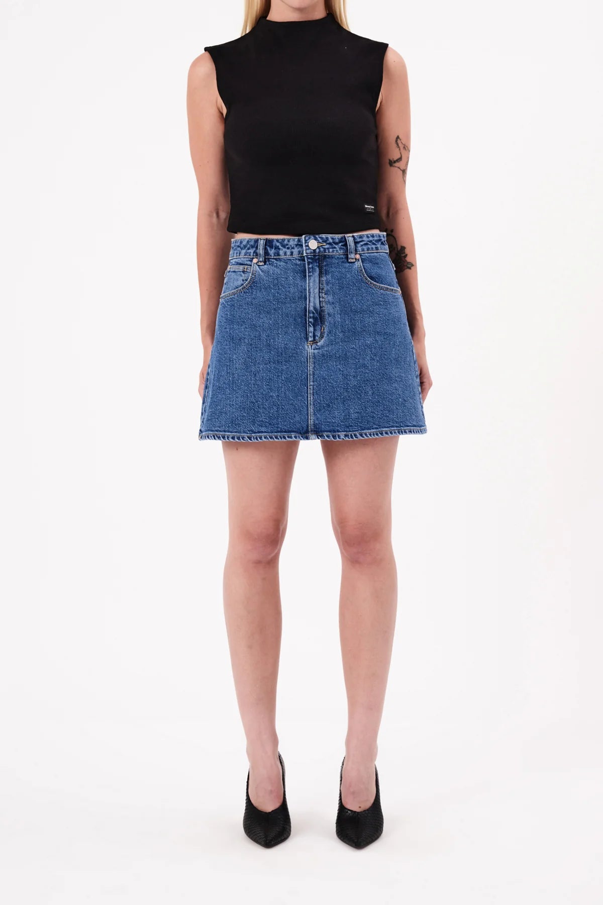 ABRAND // Aline Skirt REESE MID VINTAGE BLUE