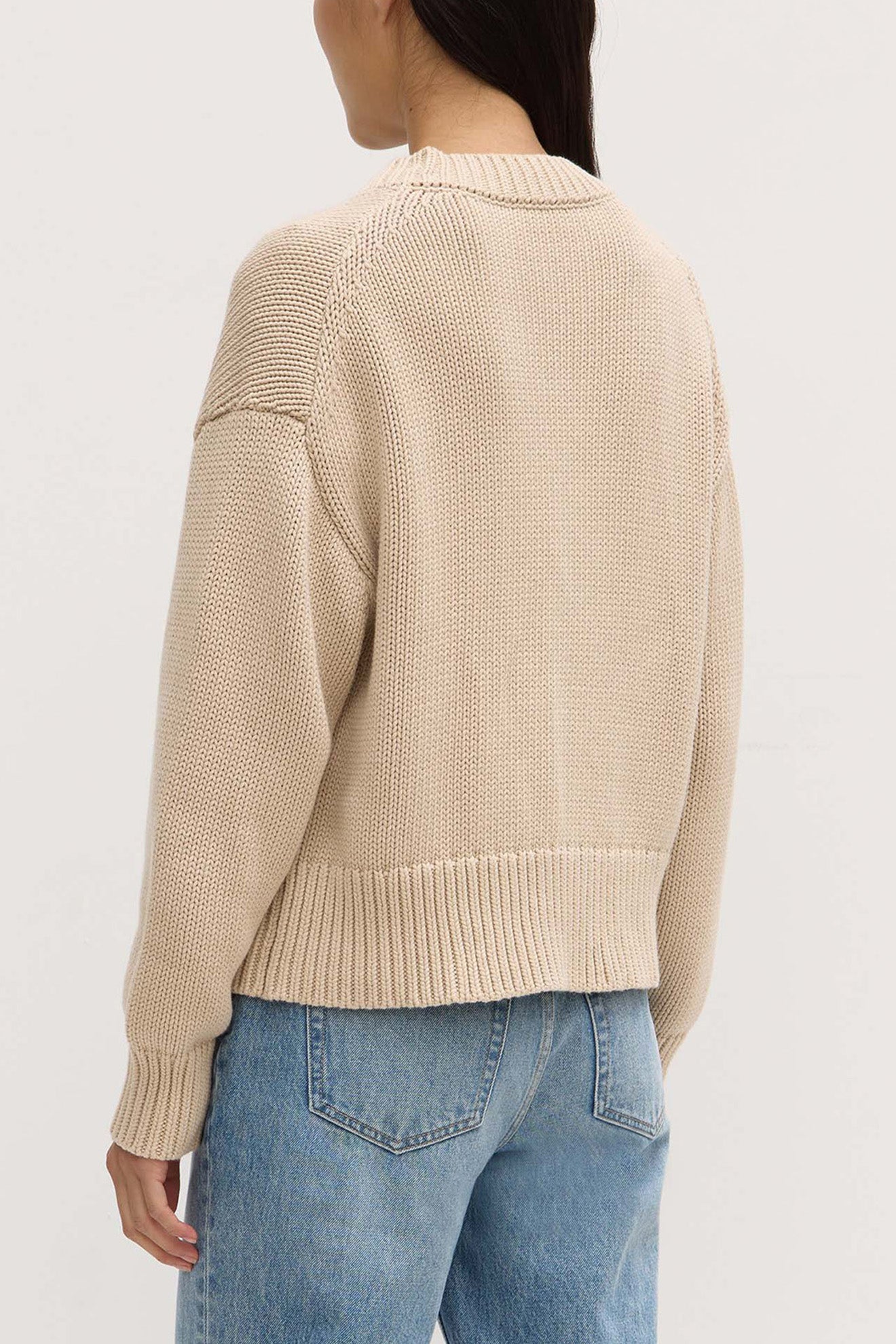 ASSEMBLY LABEL // Ava Knit Cardi NATURAL