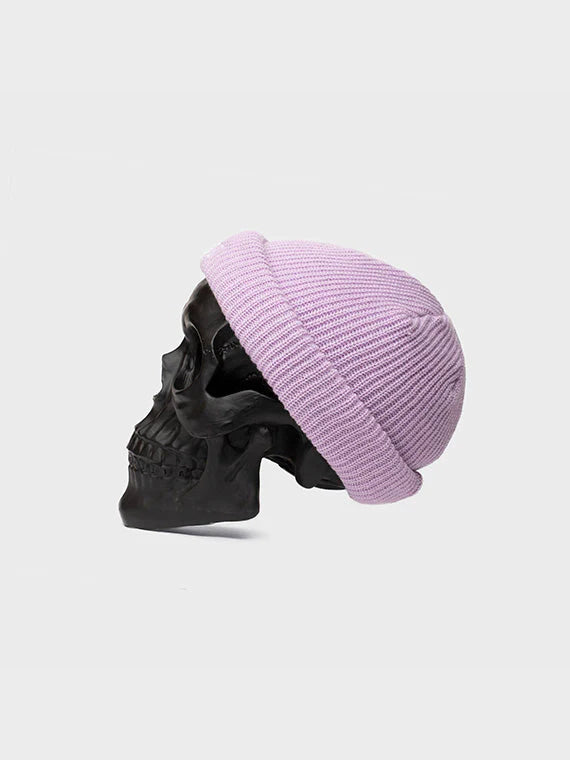 BILLY BONES // Bones Docker Knit Beanie PURPLE