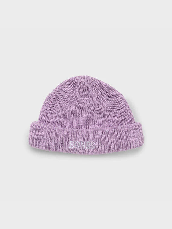 BILLY BONES // Bones Docker Knit Beanie PURPLE