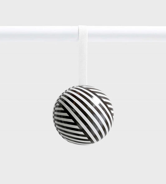 FATHER RABBIT // Bauble BLACK WHITE STRIPE