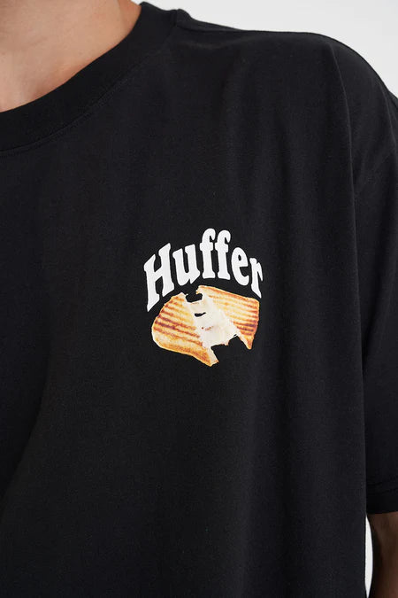 HUFFER // Block Tee Cheesy BLACK