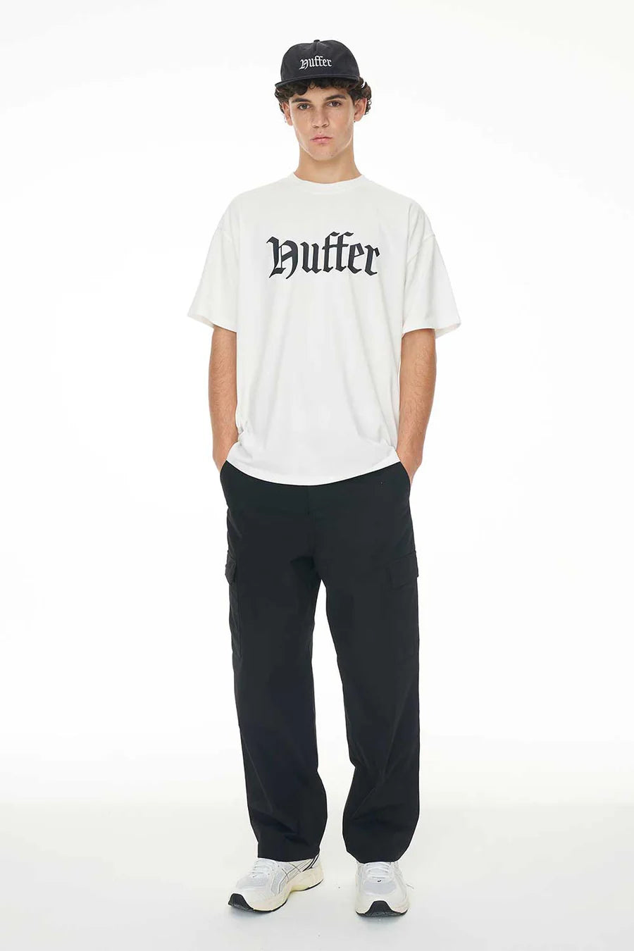 HUFFER // Block Tee Light Beams CHALK