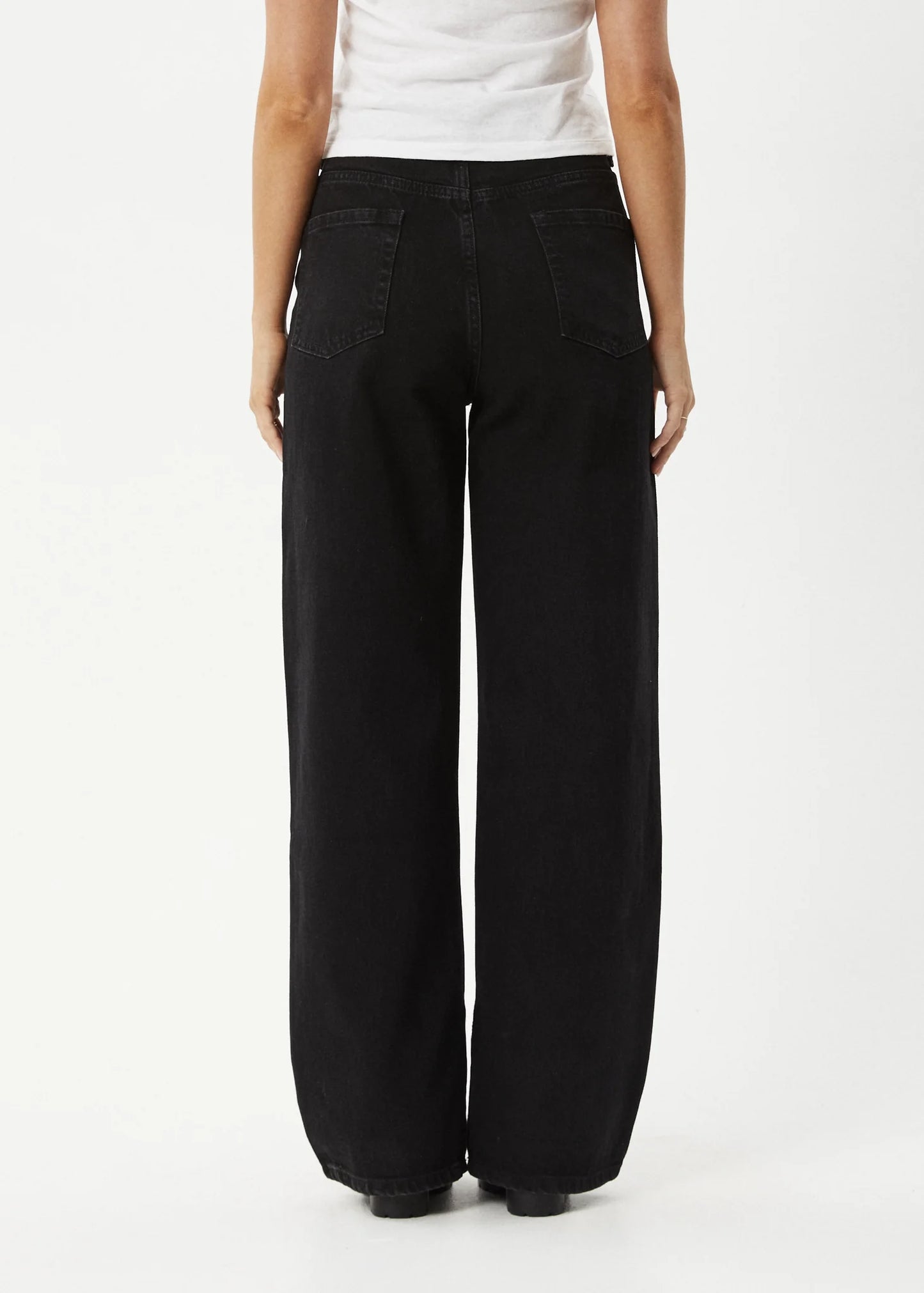 AFENDS // Bella Wide Leg Baggy Jean WASHED BLACK