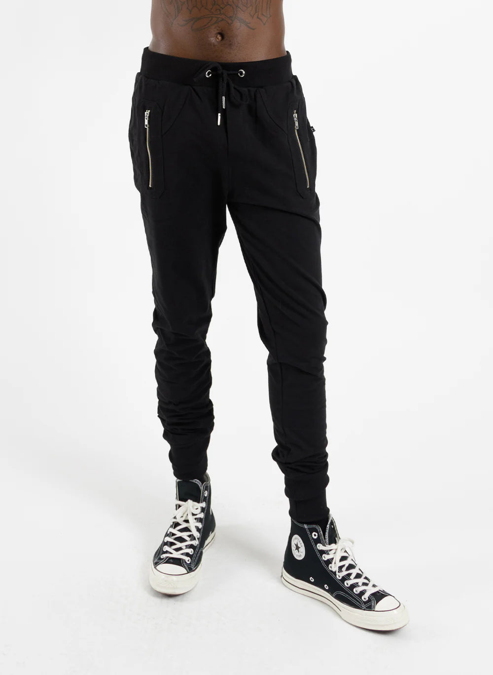 FEDERATION // Escape Trackies Silver Zips BLACK