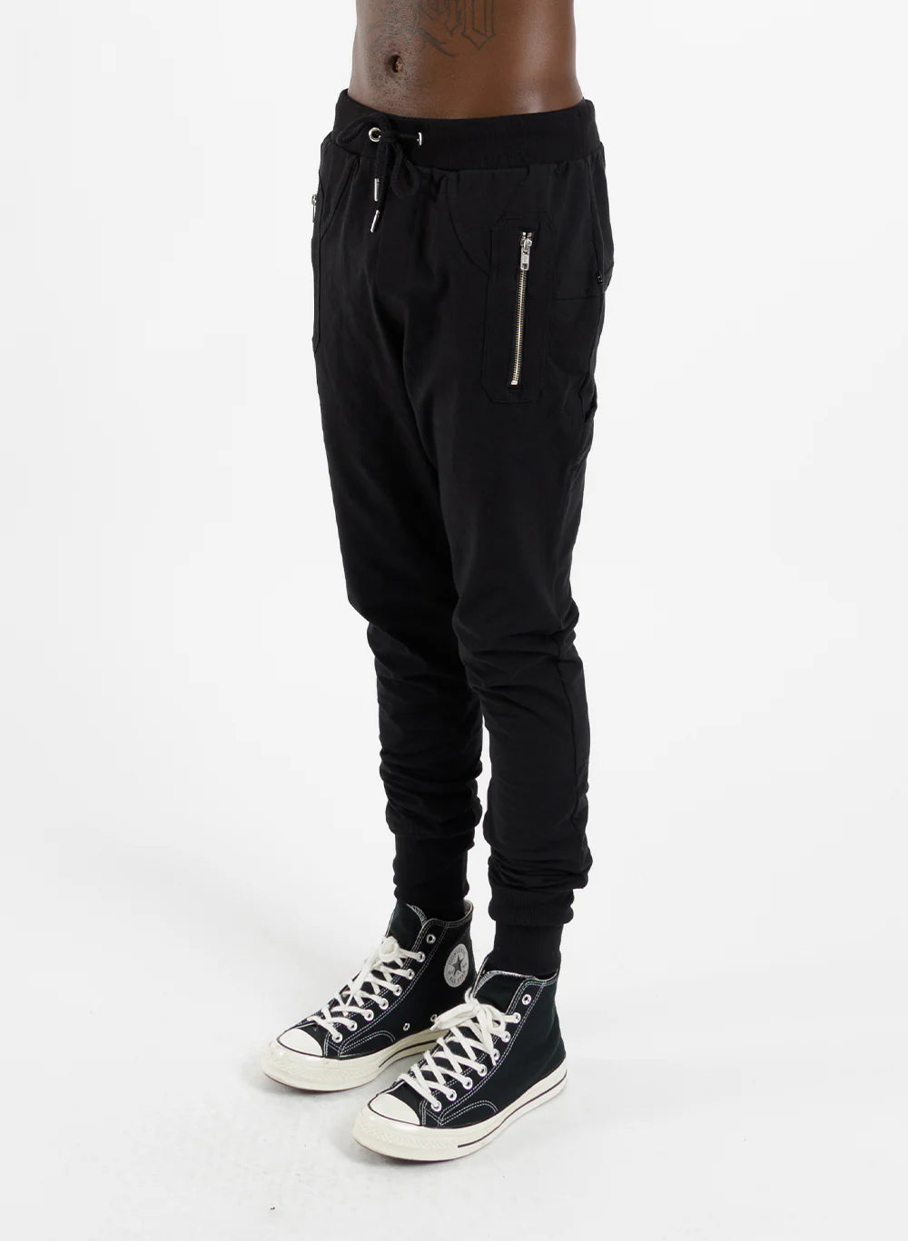 FEDERATION // Escape Trackies Silver Zips BLACK