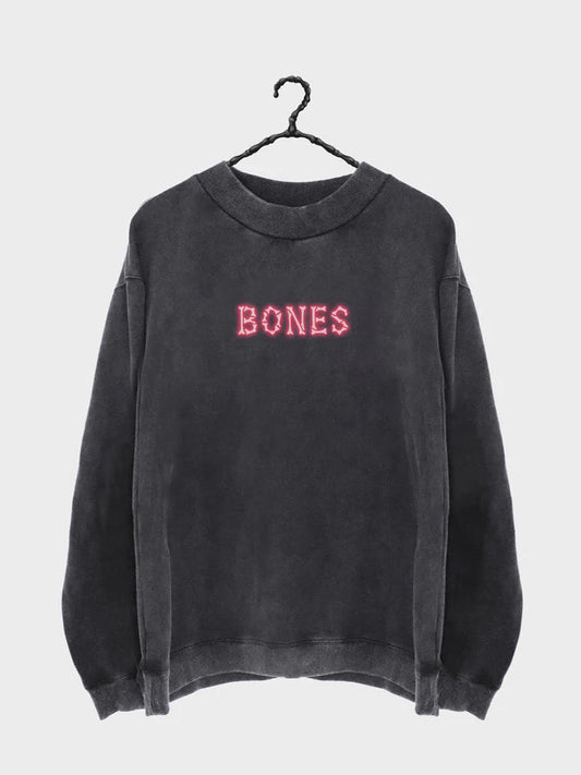 BILLY BONES // Bones Motel High Crew WASHED BLACK