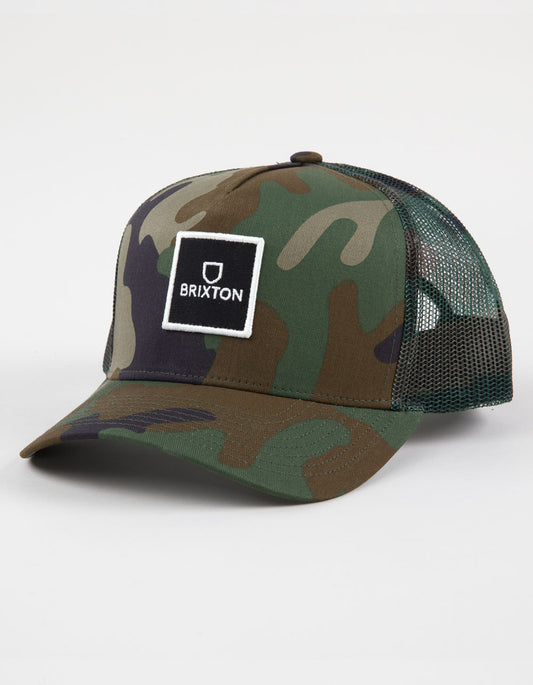 BRIXTON // Alpha Block Mesh Cap CAMO