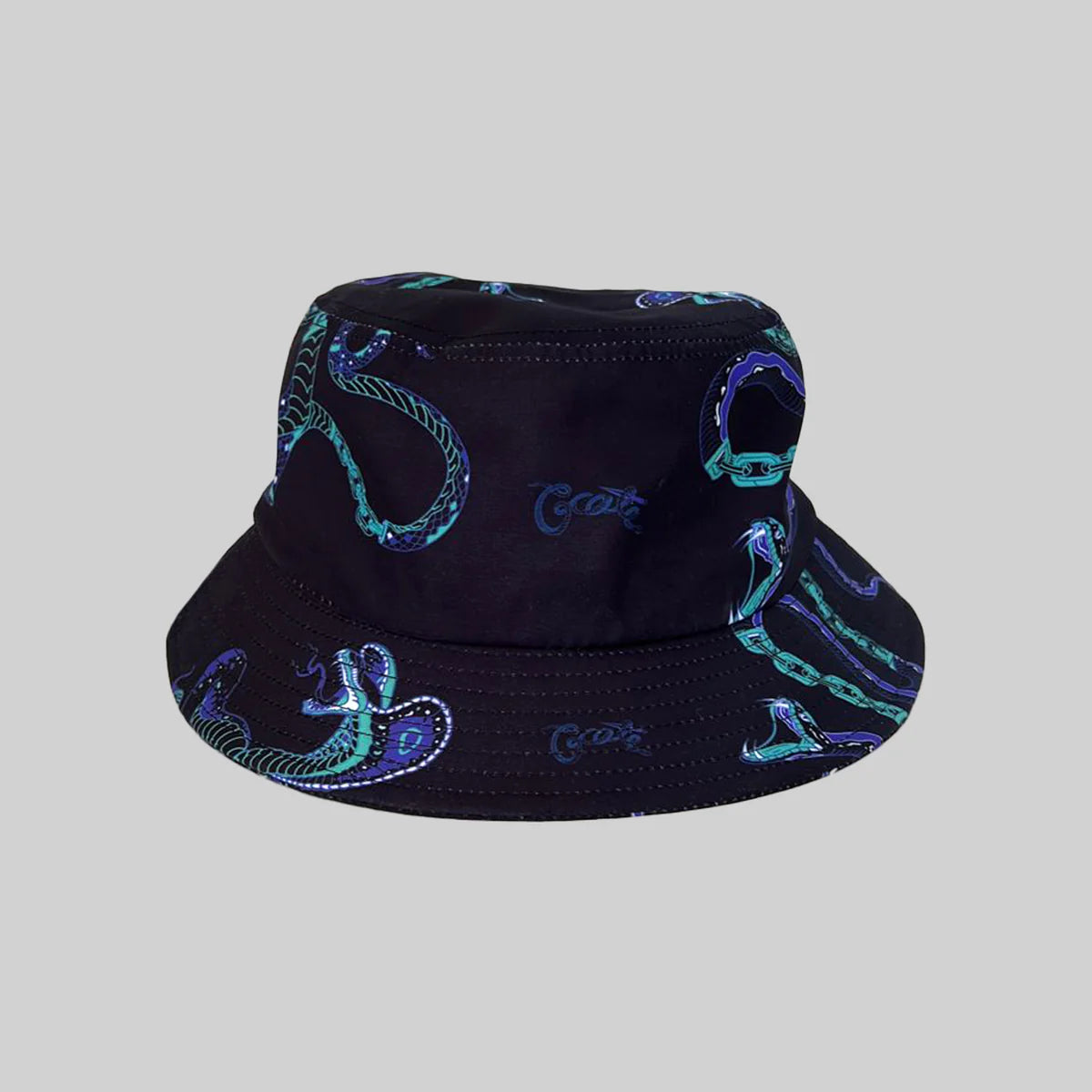 CRATE KIDS // Chained Snake Bucket Hat BLACK/CHIA