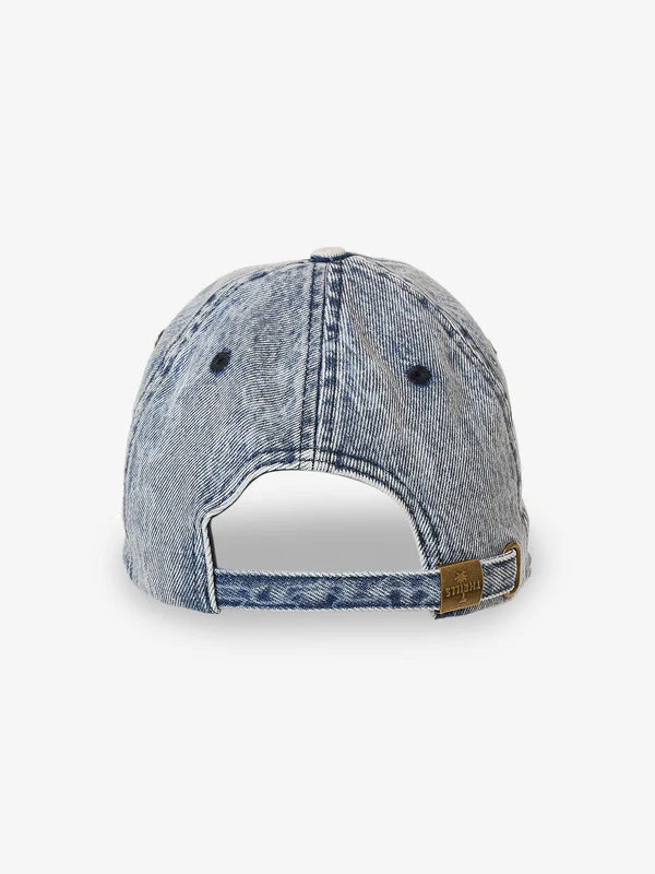 THRILLS // Chain Reaction 6 Panel Cap FADED RINSE INDIGO