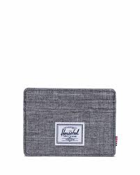 HERSCHEL // Charlie Cardholder RAVEN CROSSHATCH