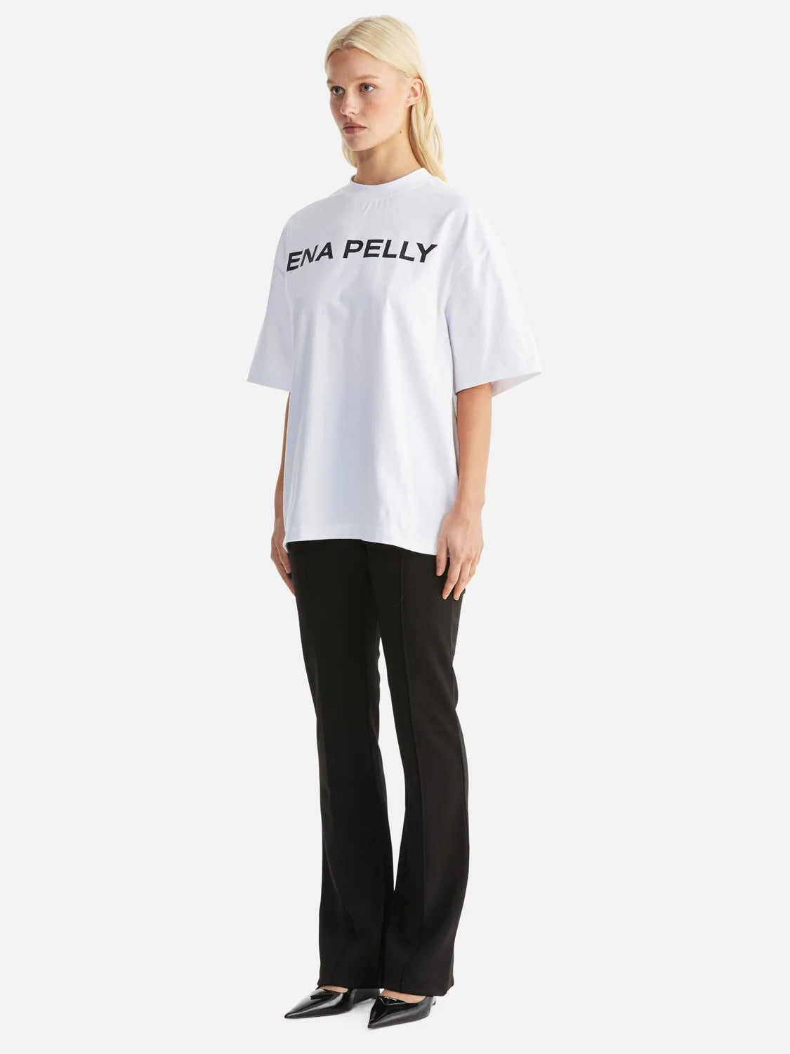 ENA PELLY // Chloe OS Core Logo Tee WHITE