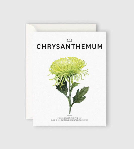 FATHER RABBIT // Card CHRYSANTHEMUM