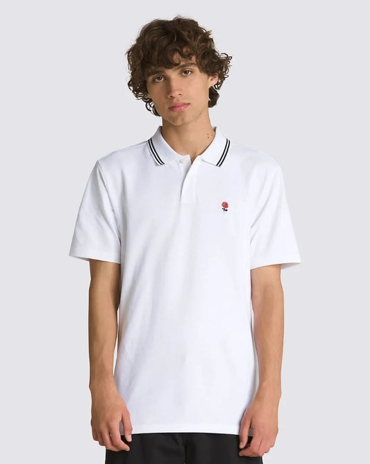 VANS // Composite Rose SS Polo WHITE