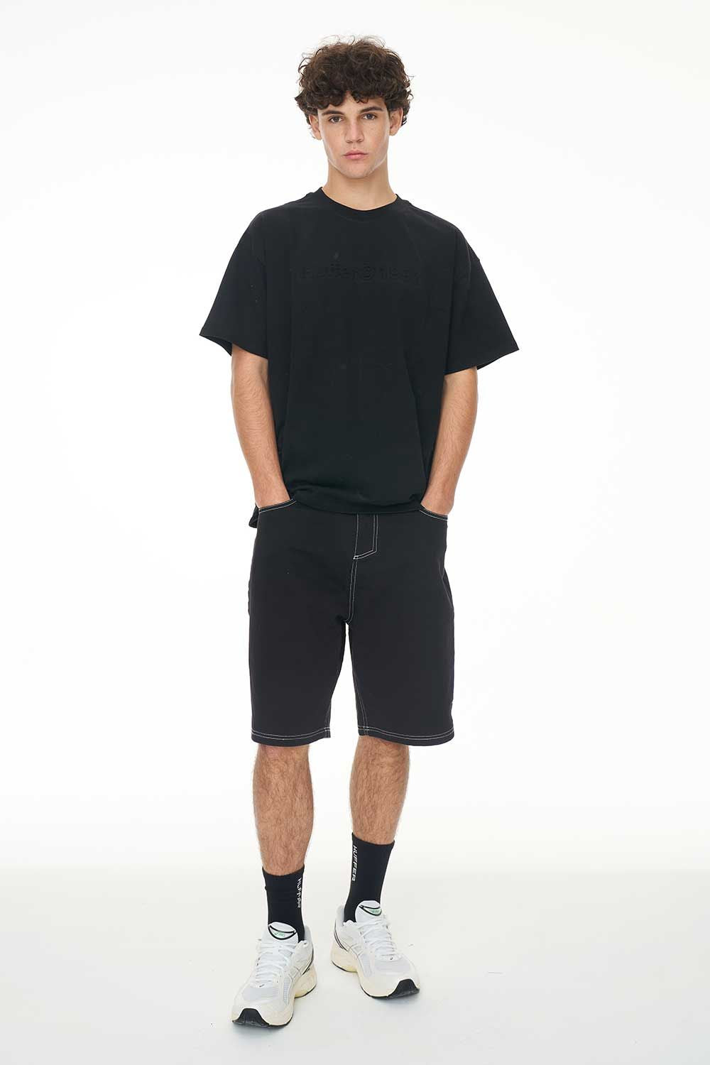 HUFFER // Block Tee Copywrite BLACK