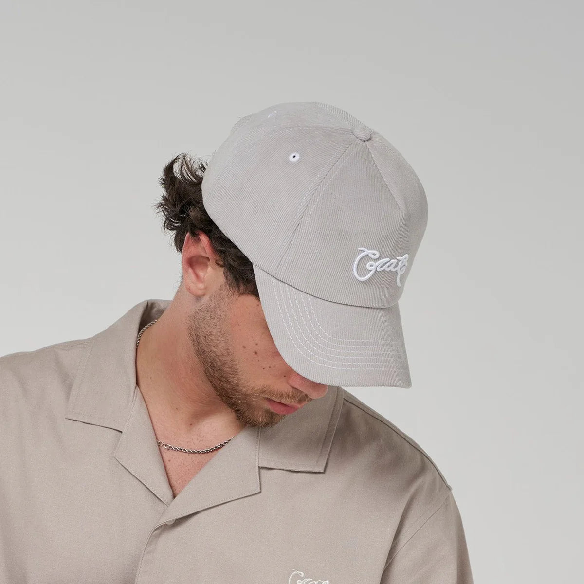 CRATE // Crate Scripted Cord Snapback GREY