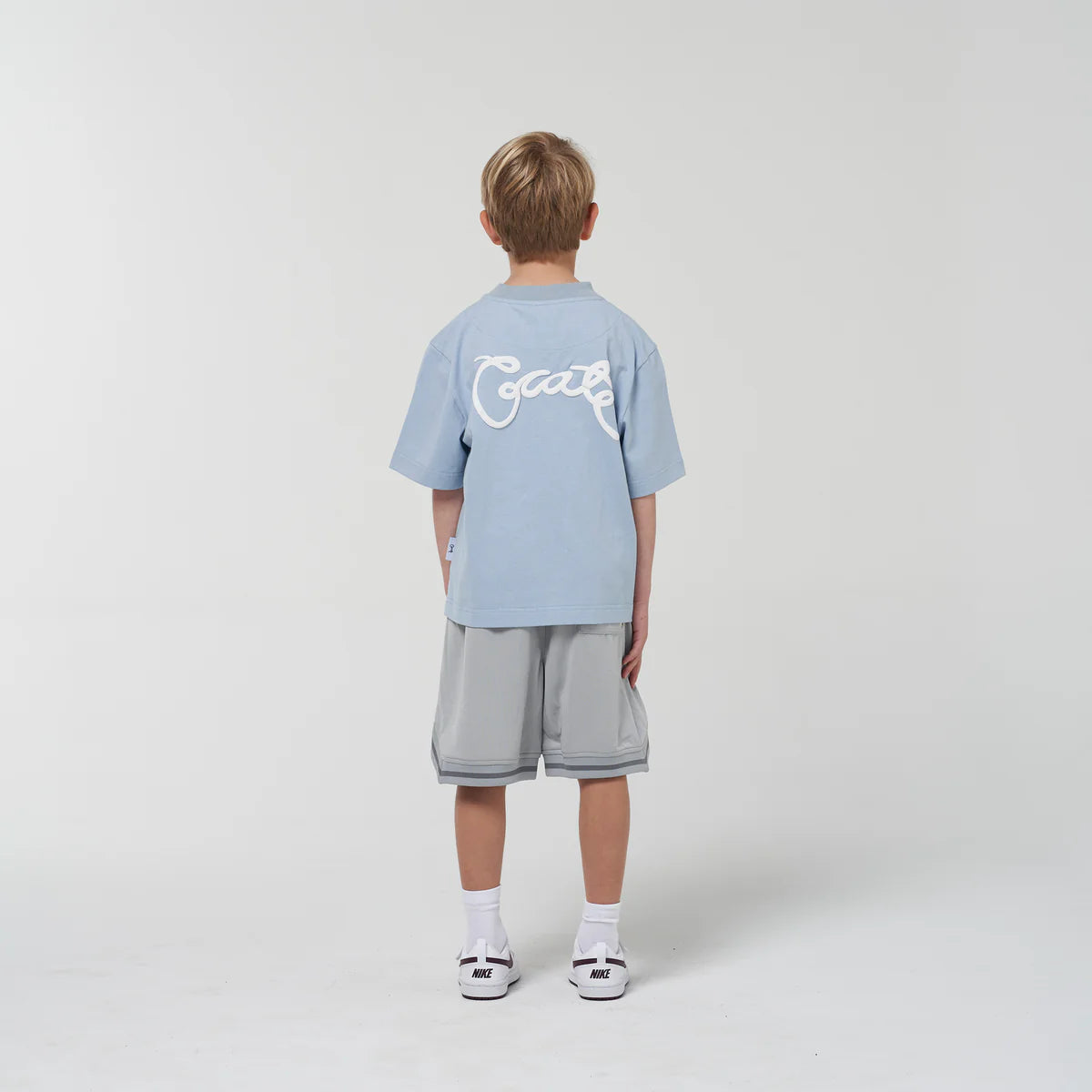 CRATE KIDS // Scripted Box Fit T-Shirt LIGHT BLUE