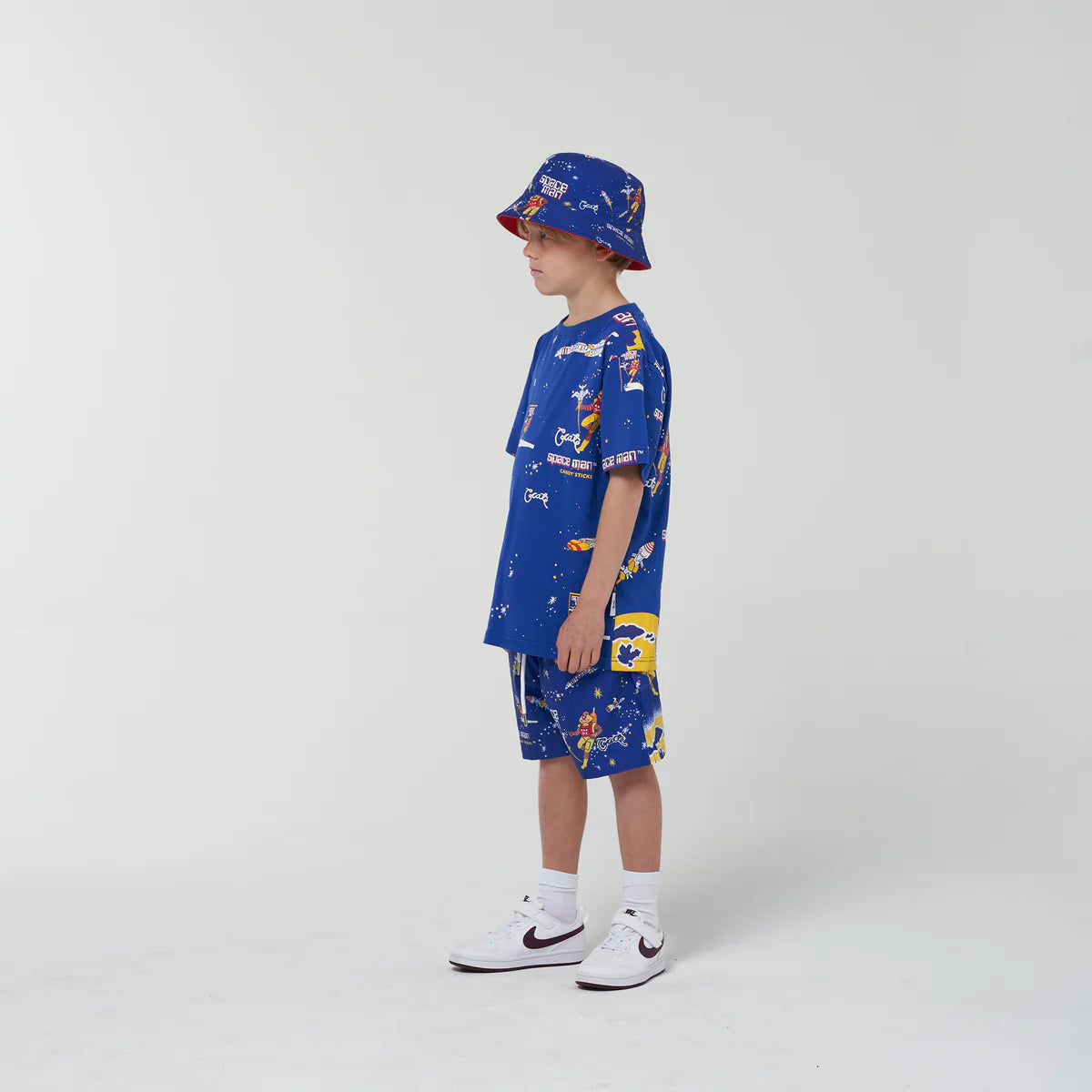 CRATE KIDS // Crate Kids X Spaceman Candy Script T-Shirt BLUE