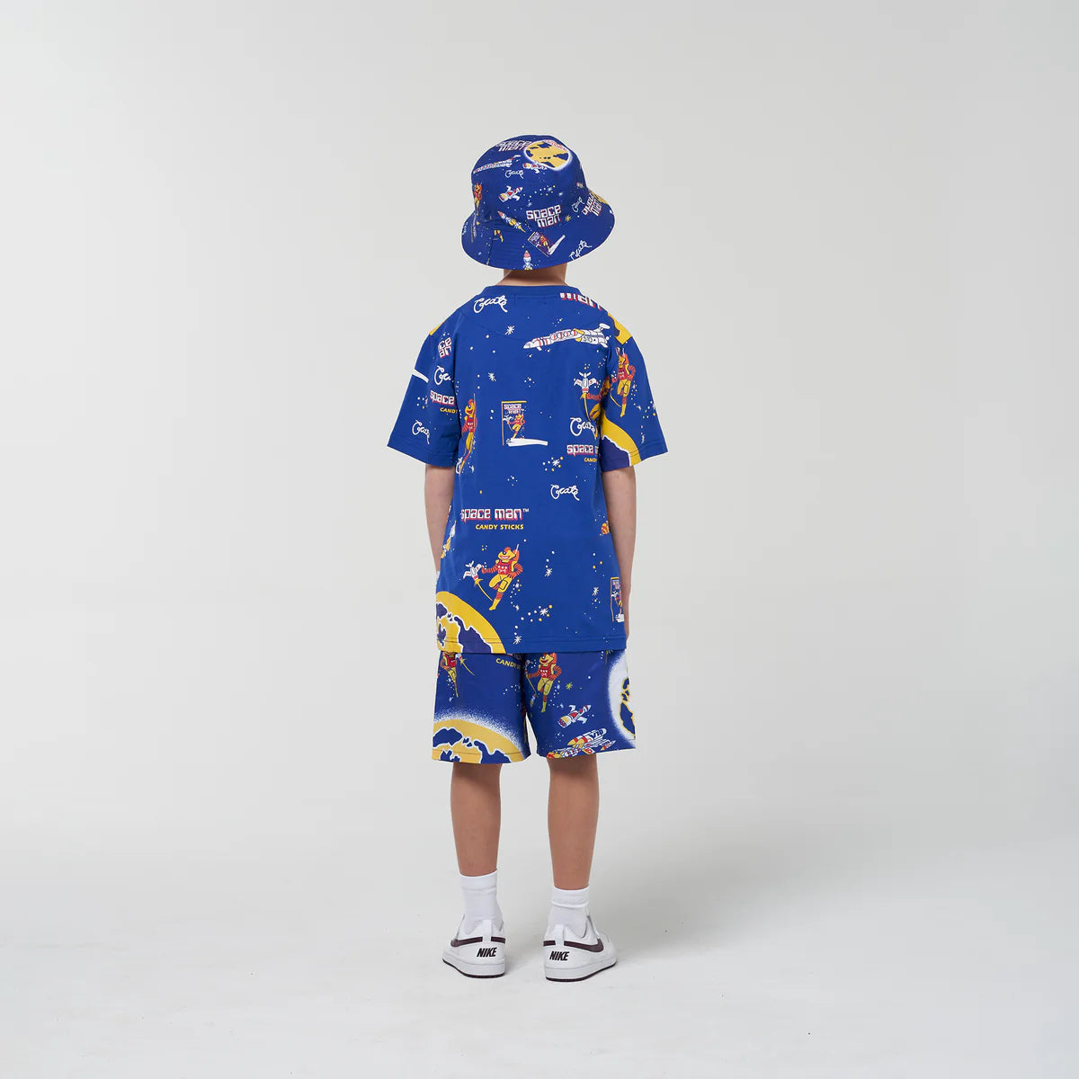 CRATE KIDS // Crate Kids X Spaceman Candy Script T-Shirt BLUE