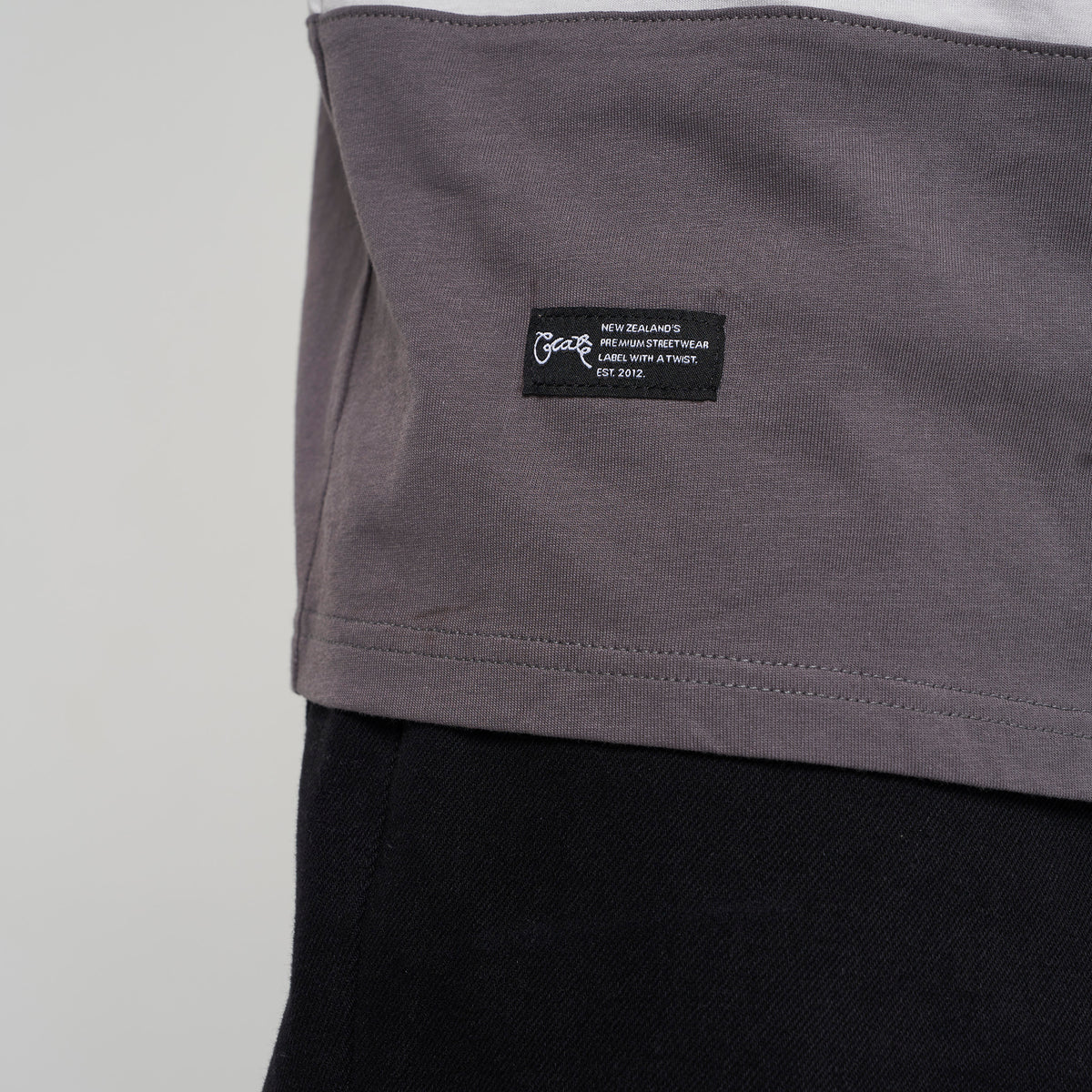 CRATE // Colour Blocking Tee BLACK/DARK GREY/LIGHT GREY