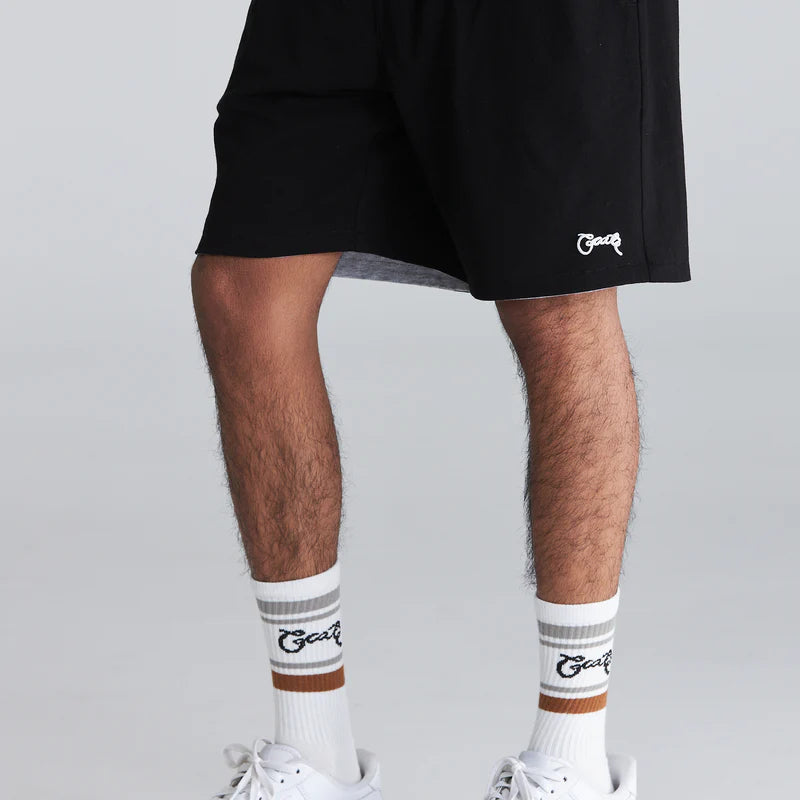 CRATE // Reversible Sweat Shorts BLACK