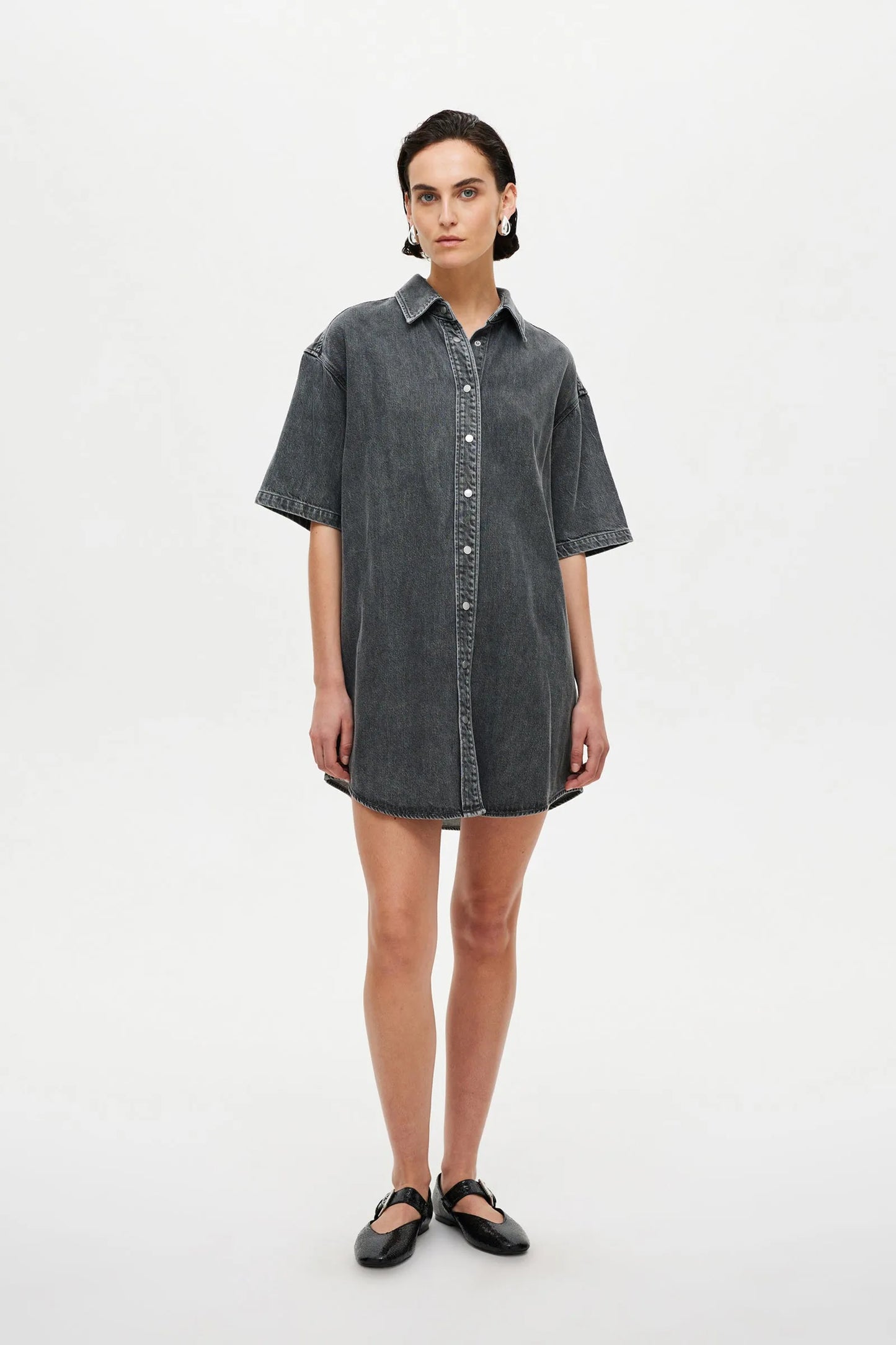 NEUW // Canyon Shirt Dress STONE GREY