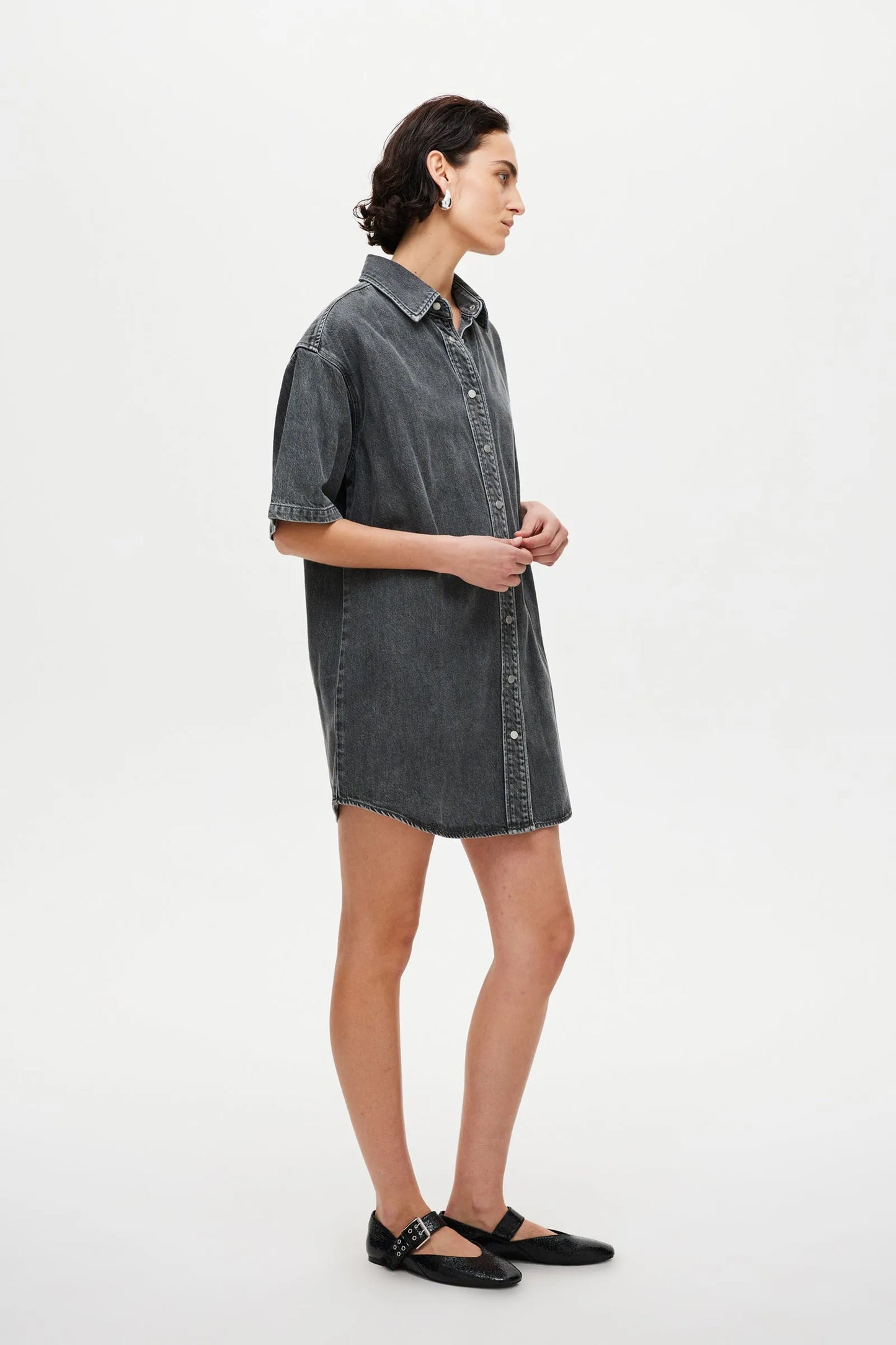 NEUW // Canyon Shirt Dress STONE GREY