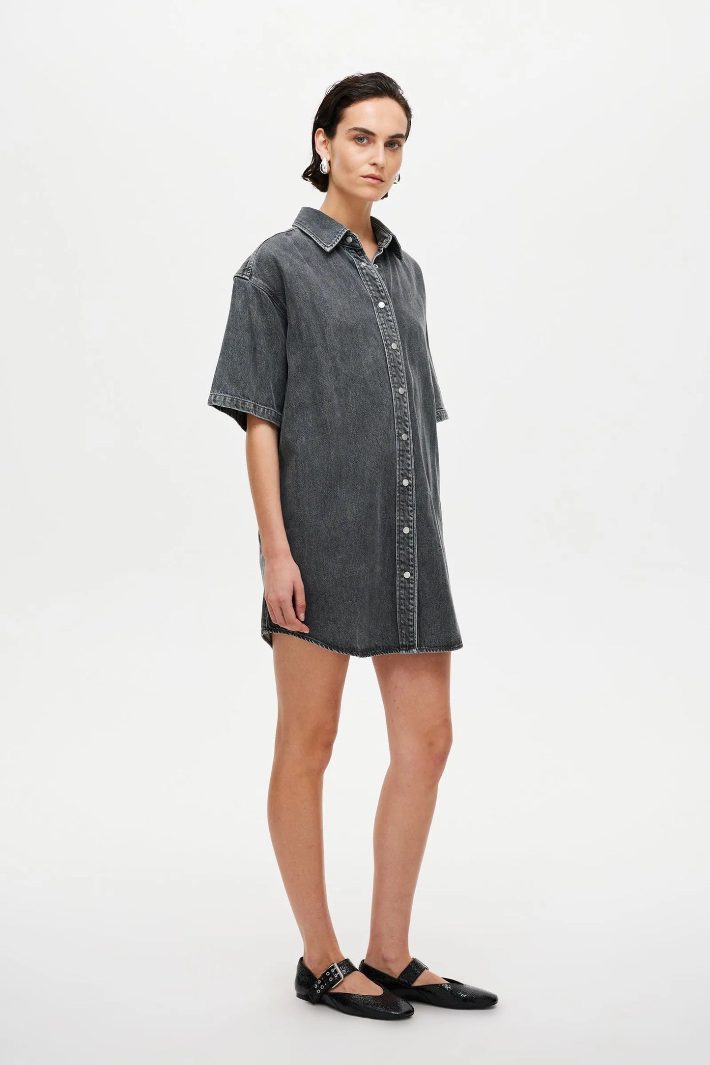 NEUW // Canyon Shirt Dress STONE GREY