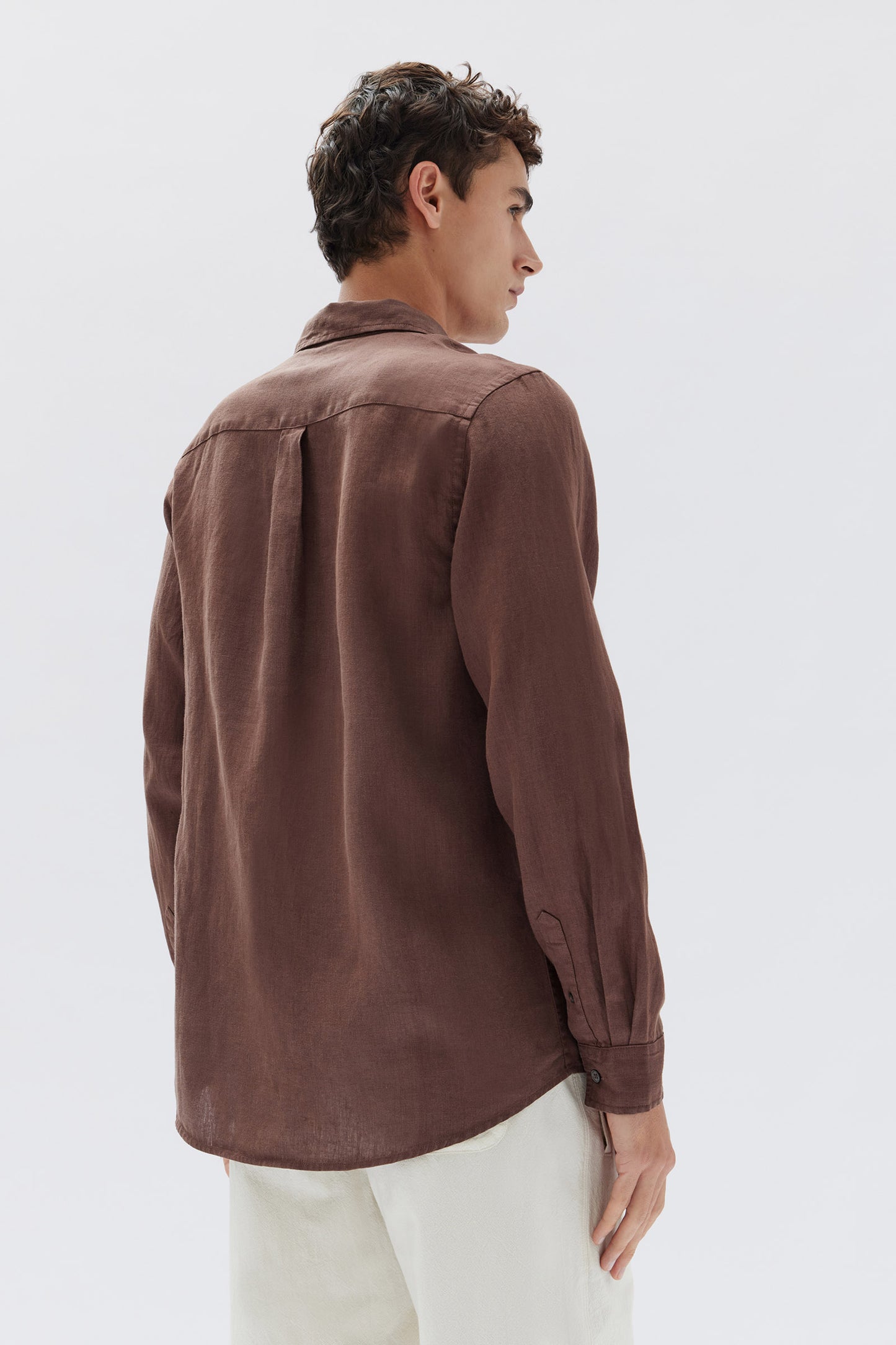 ASSEMBLY LABEL // Casual Long Sleeve Shirt CHESTNUT