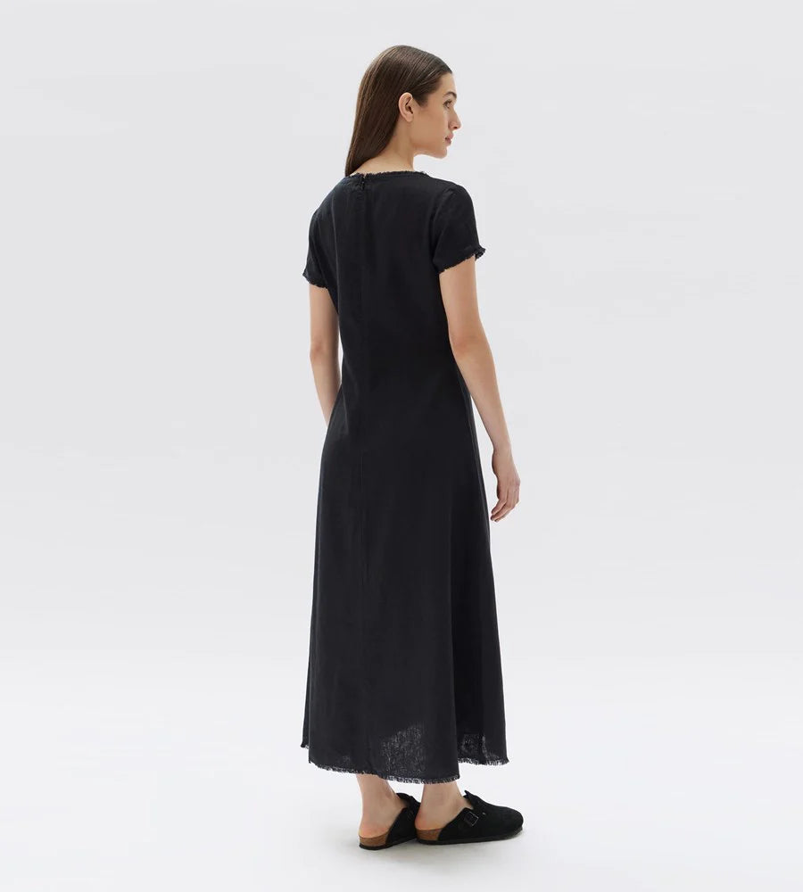 ASSEMBLY LABEL // Catalina Linen Dress BLACK