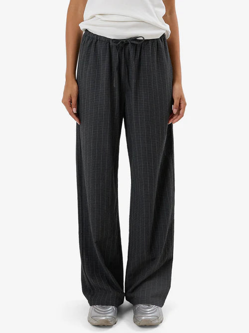 THRILLS // Colby Drawstring Pant CHARCOAL PINSTRIPE