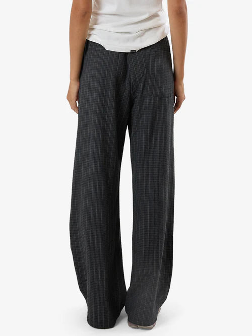 THRILLS // Colby Drawstring Pant CHARCOAL PINSTRIPE