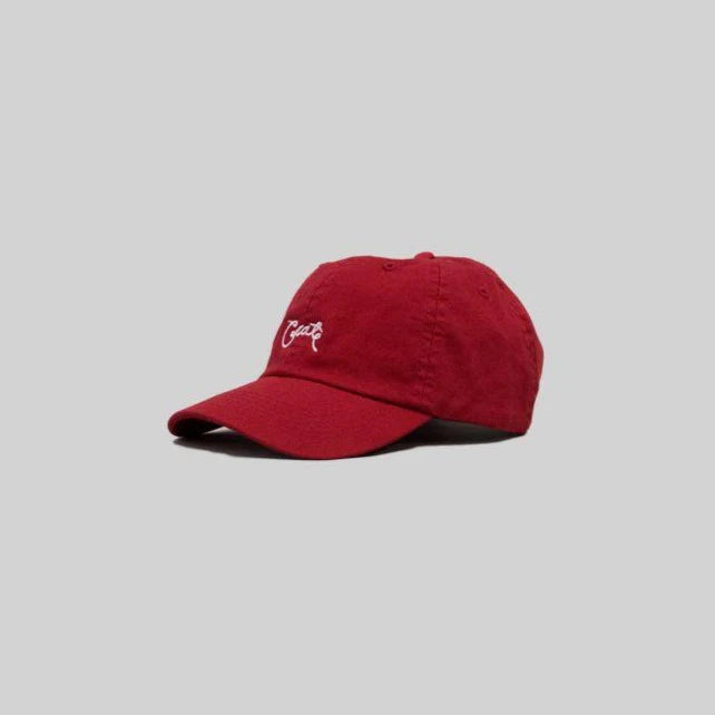 CRATE // Unisex Scripted Cap RED