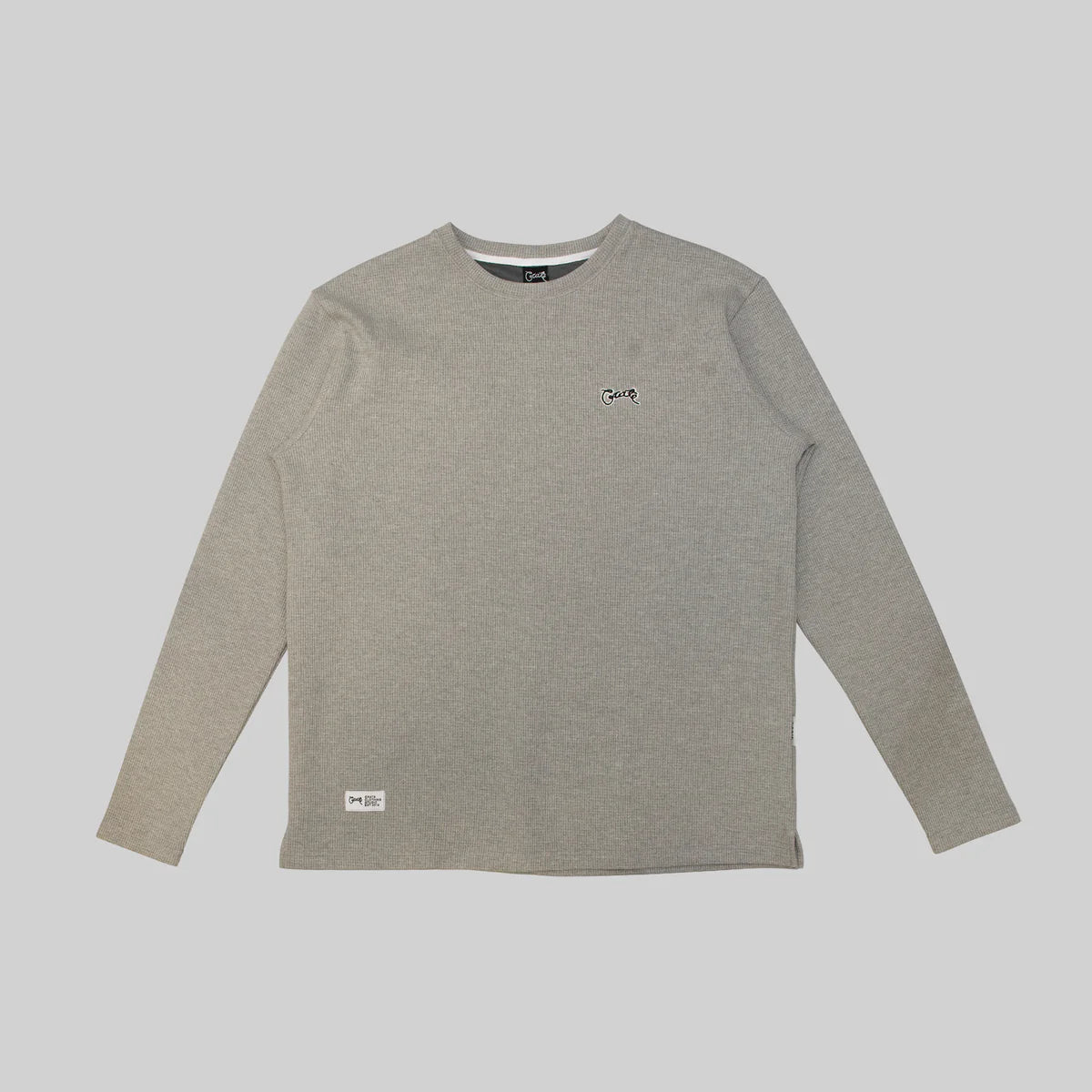 CRATE // Waffle Crew Knit GREY