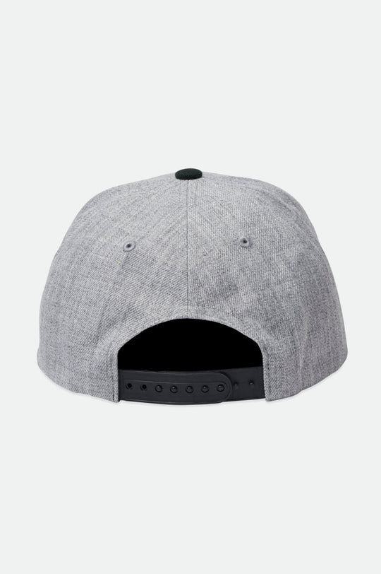 BRIXTON // Crest C MP Snapback HEATHER GREY/BLACK